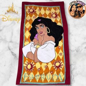 Disney Esmeralda Hunchback of Notre‎ Dame Beach Towel Large vintage